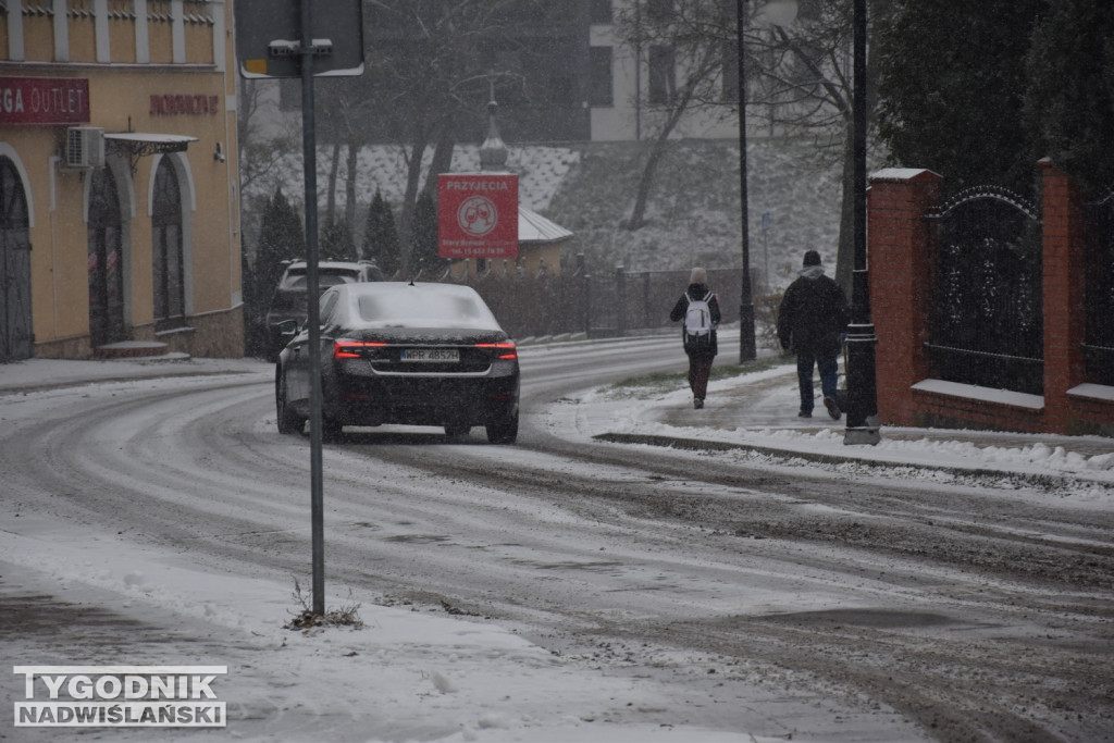 Opady śniegu w Tarnobrzegu