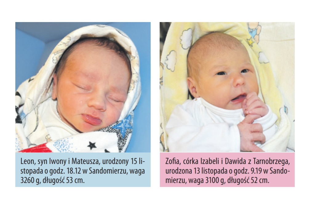 Zdjęcia dzieci urodzonych w naszych szpitalach
