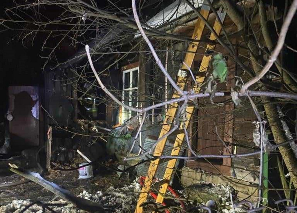 Pożar budynku mieszkalnego w Osieku