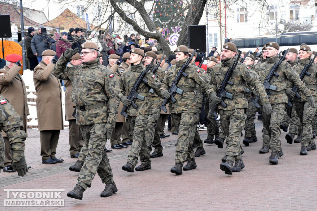 Przysięga żołnierzy WOT w Tarnobrzegu