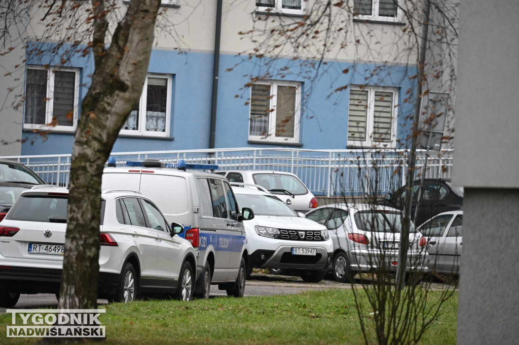Policja na osiedlu Serbinów