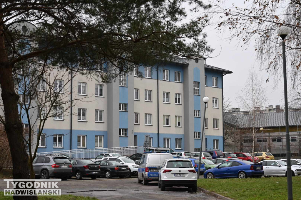 Policja na osiedlu Serbinów