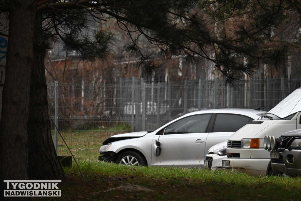 Policja na osiedlu Serbinów