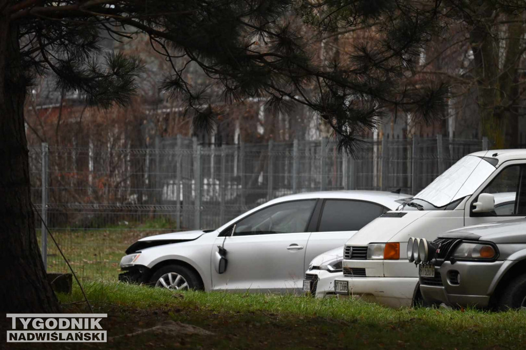 Policja na osiedlu Serbinów