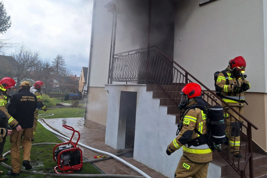 Pożar domu w Stalowej Woli