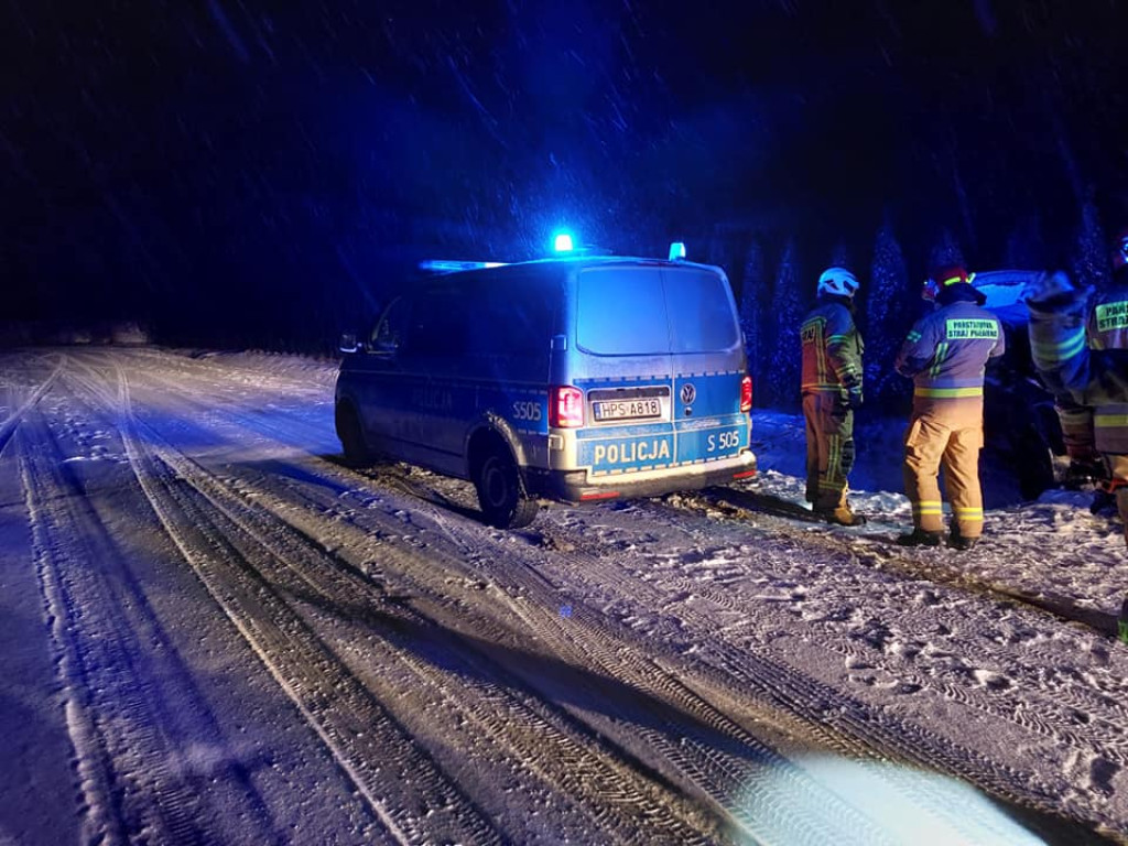 Wypadek w Złotej w gminie Samborzec