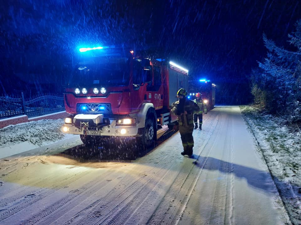 Wypadek w Złotej w gminie Samborzec