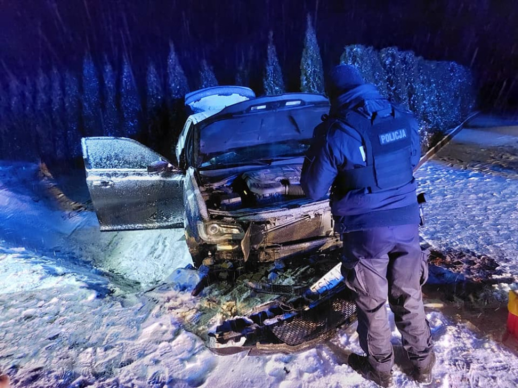 Wypadek w Złotej w gminie Samborzec