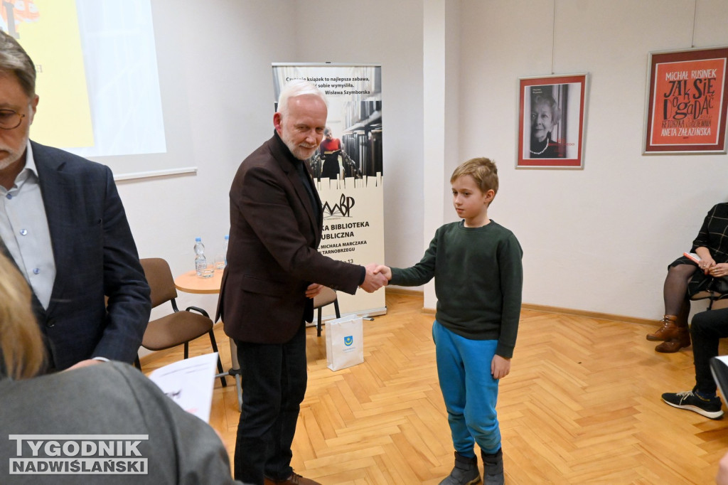 Spotkanie z Michałem Rusinkiem w tarnobrzeskiej bibliotece