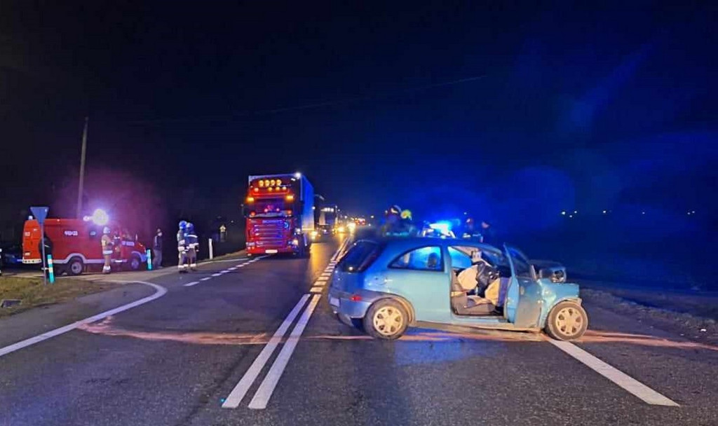 Wypadek na DK9 we Włostowie