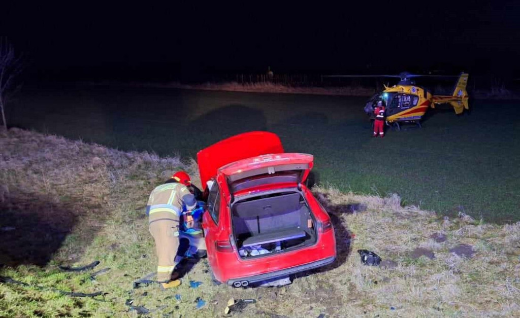 Wypadek na DK9 we Włostowie
