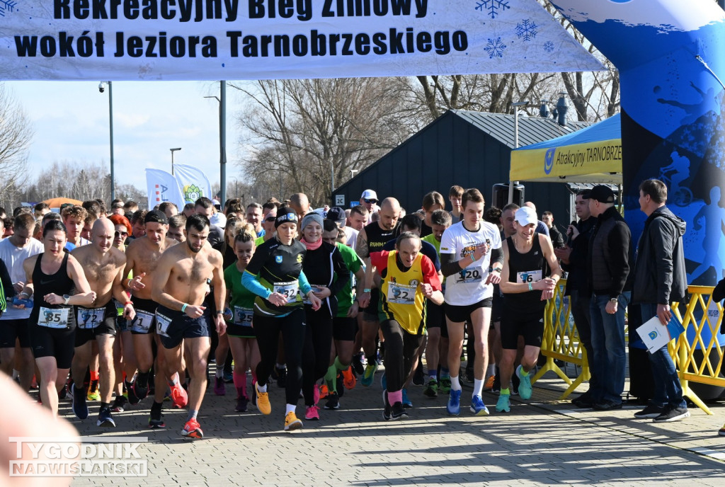 Zimowy bieg i Yeti Run nad Jeziorem Tarnobrzeskim