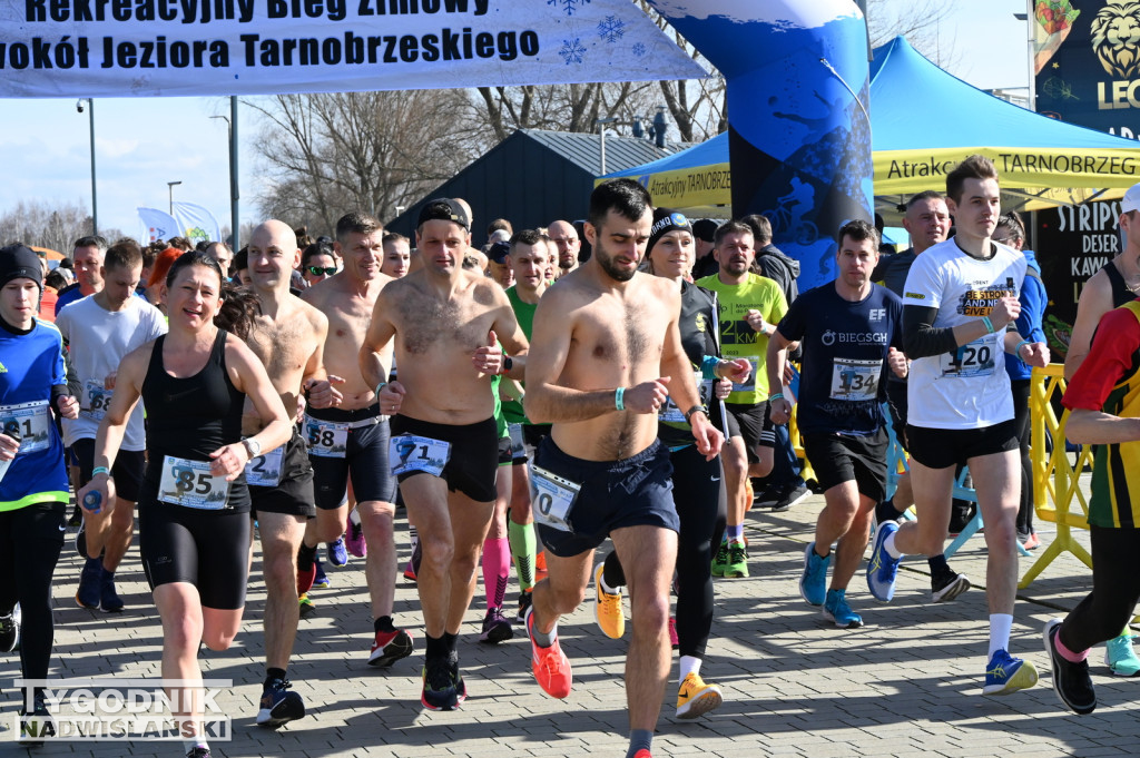 Zimowy bieg i Yeti Run nad Jeziorem Tarnobrzeskim