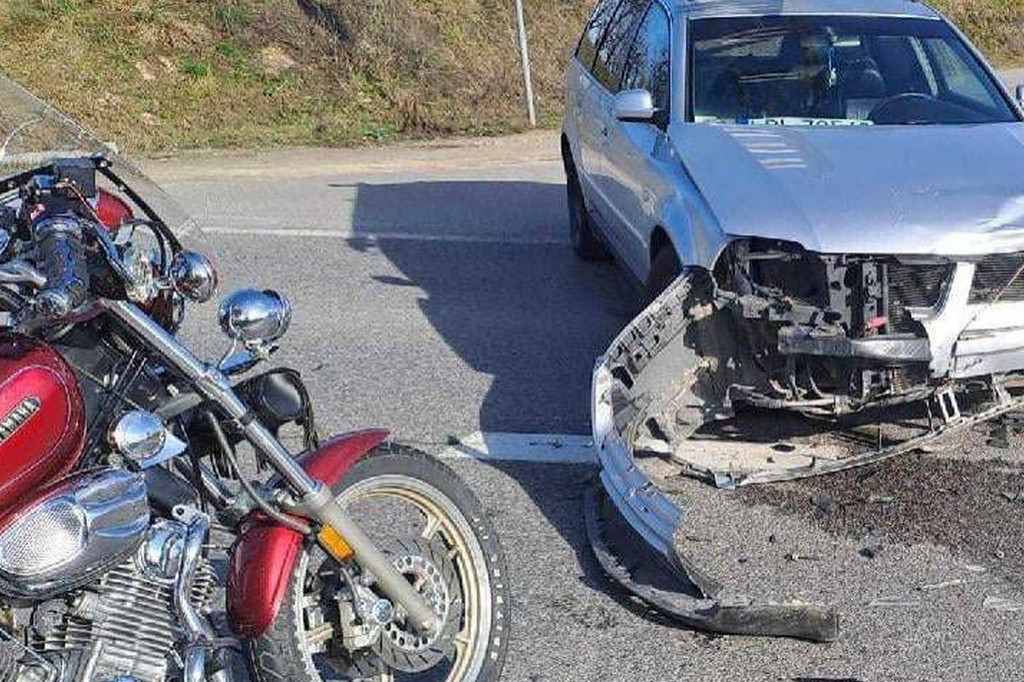 Wypadek na DK9 w Pęchowie