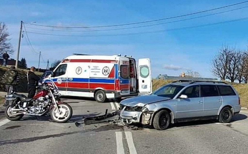 Wypadek na DK9 w Pęchowie