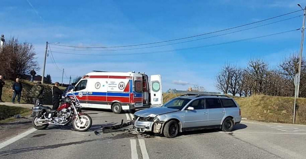 Wypadek na DK9 w Pęchowie
