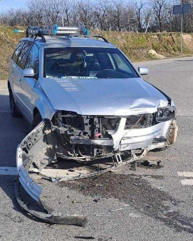 Wypadek na DK9 w Pęchowie