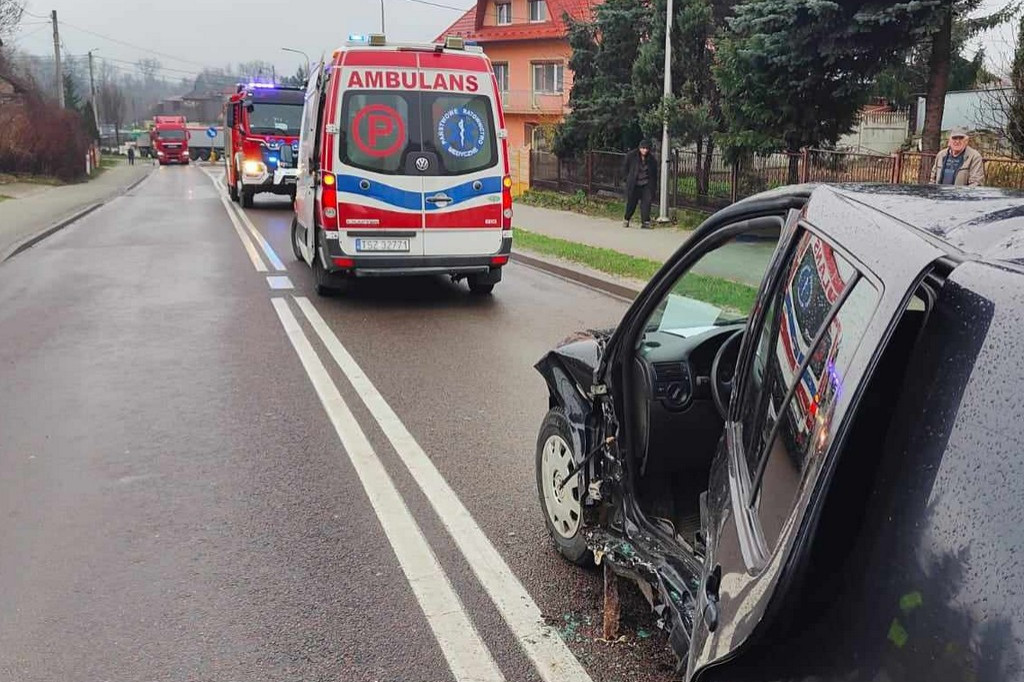 Wypadek na DK79 w Połańcu