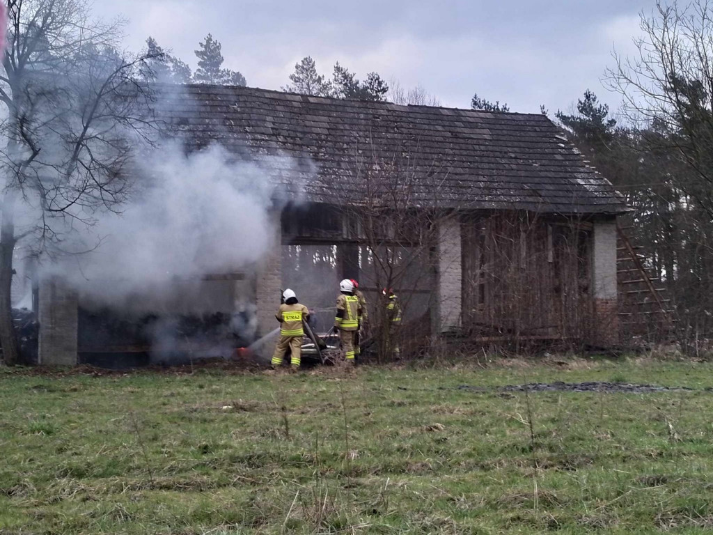 Pożar stodoły w Jadachach
