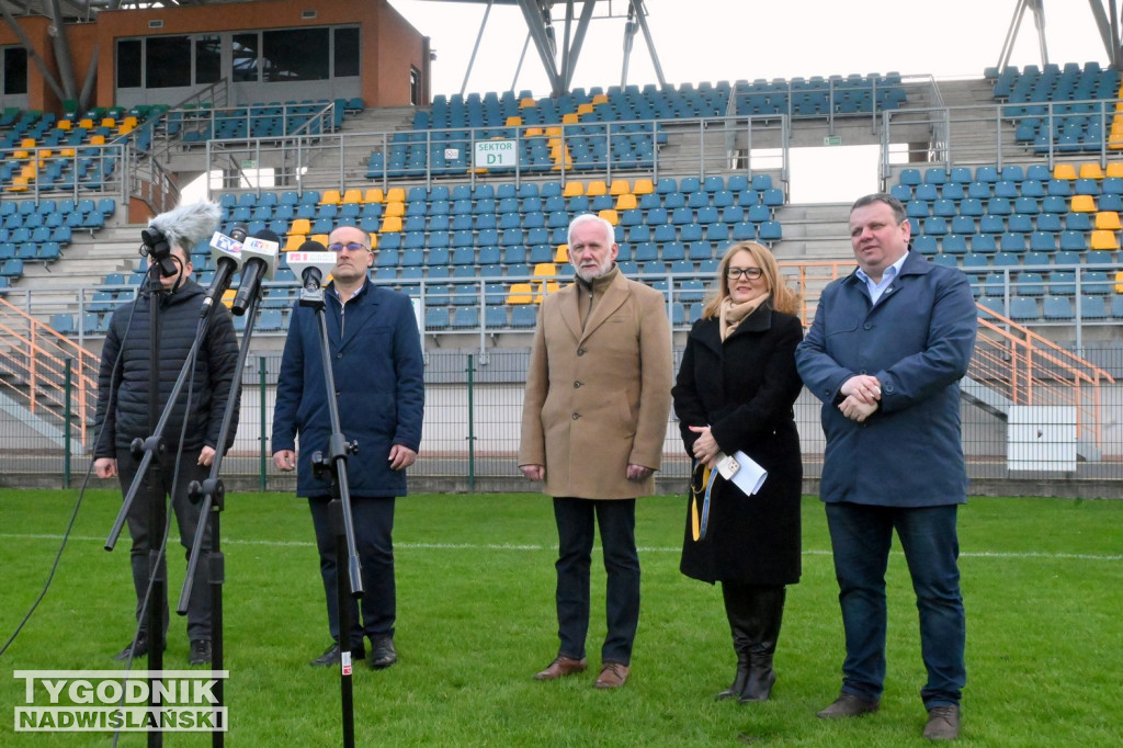 Stadionowa konferencja prezydenta Tarnobrzega