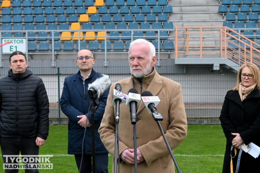 Stadionowa konferencja prezydenta Tarnobrzega