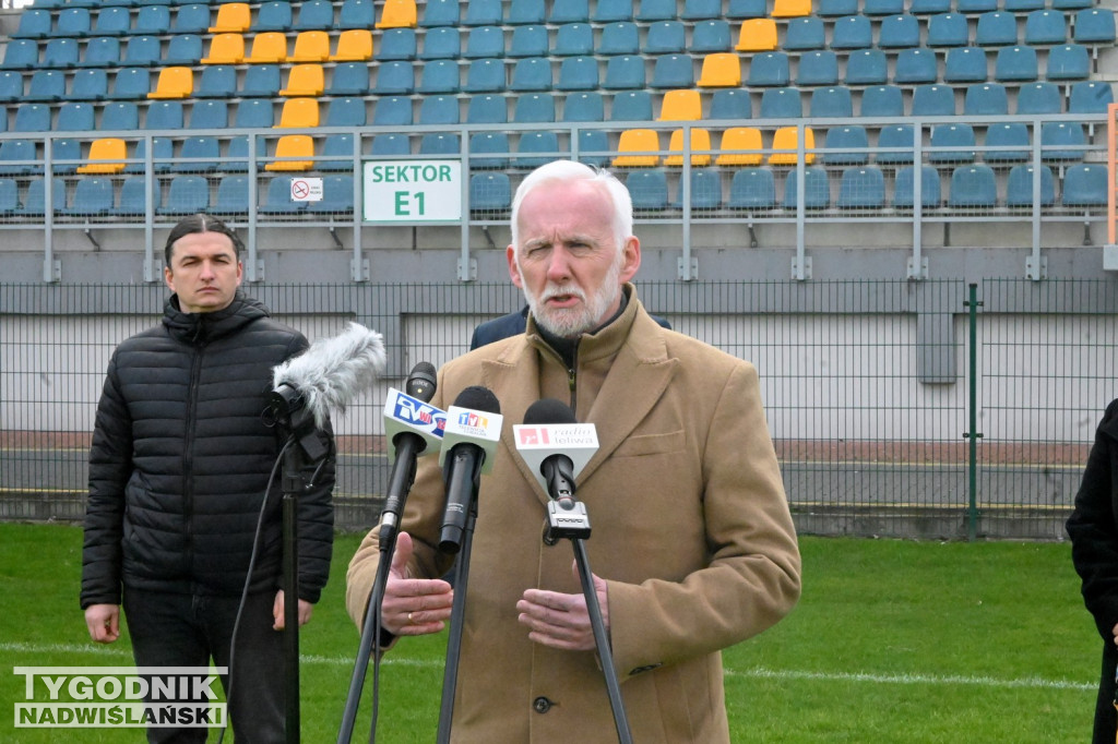 Stadionowa konferencja prezydenta Tarnobrzega