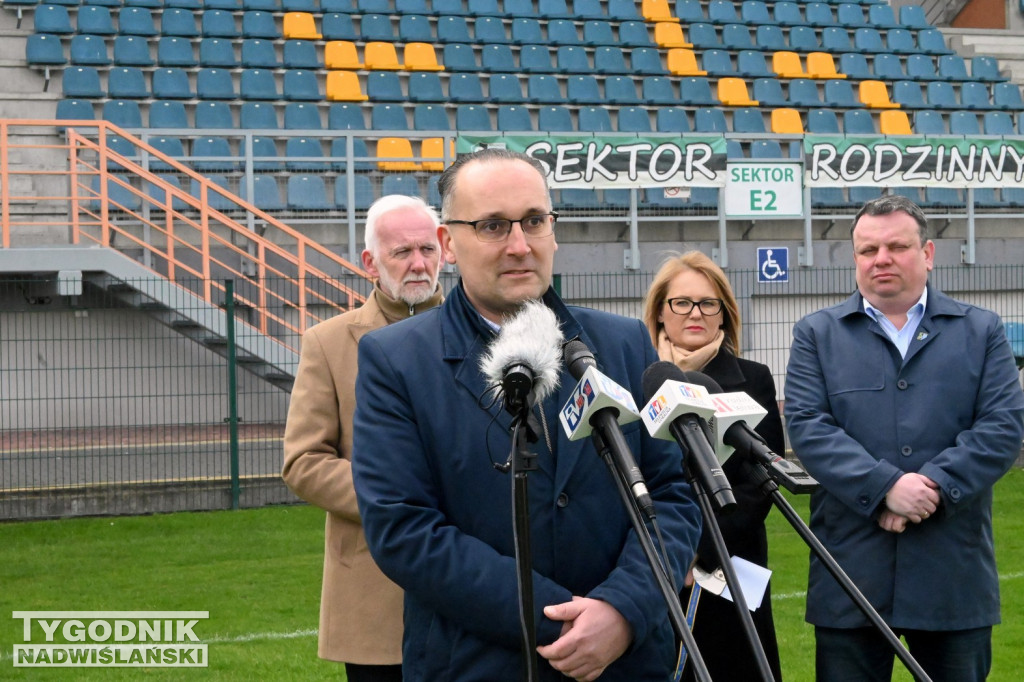 Stadionowa konferencja prezydenta Tarnobrzega