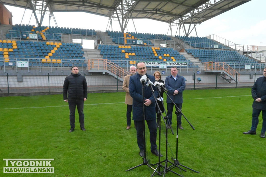 Stadionowa konferencja prezydenta Tarnobrzega