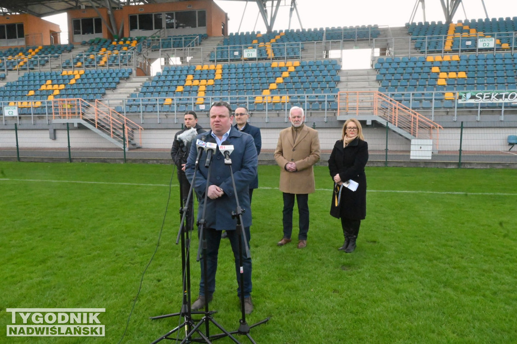 Stadionowa konferencja prezydenta Tarnobrzega