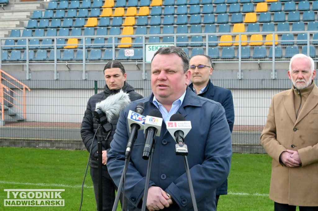 Stadionowa konferencja prezydenta Tarnobrzega