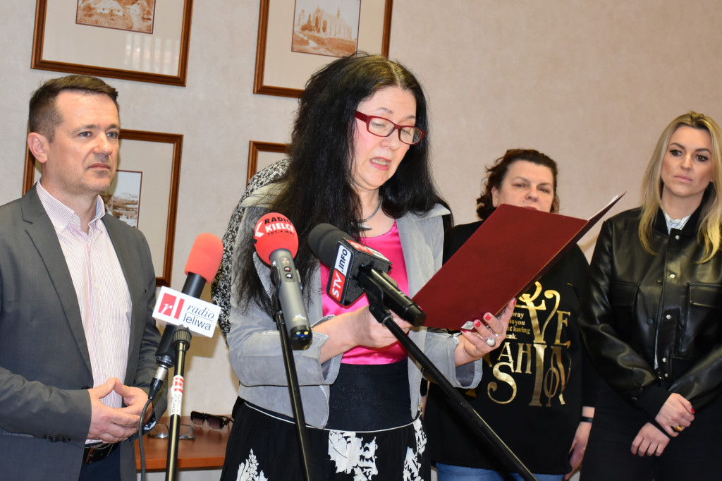 Konferencja prasowa Pawła Żerebca i jego komitetu