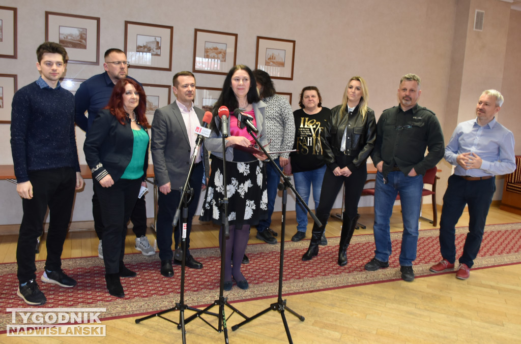 Konferencja prasowa Pawła Żerebca i jego komitetu
