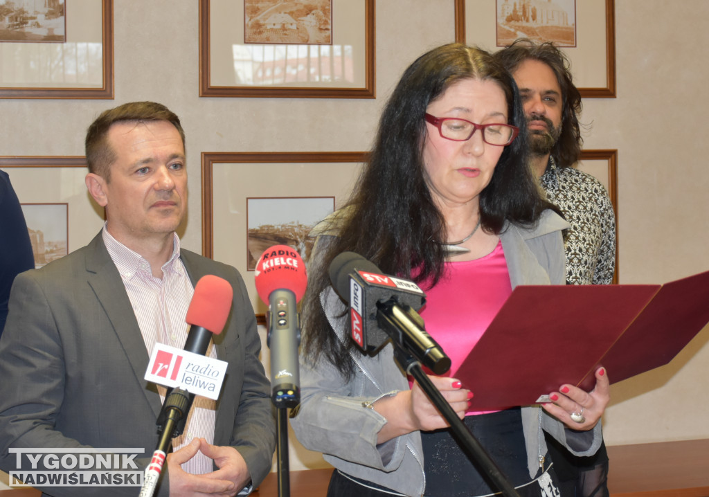Konferencja prasowa Pawła Żerebca i jego komitetu