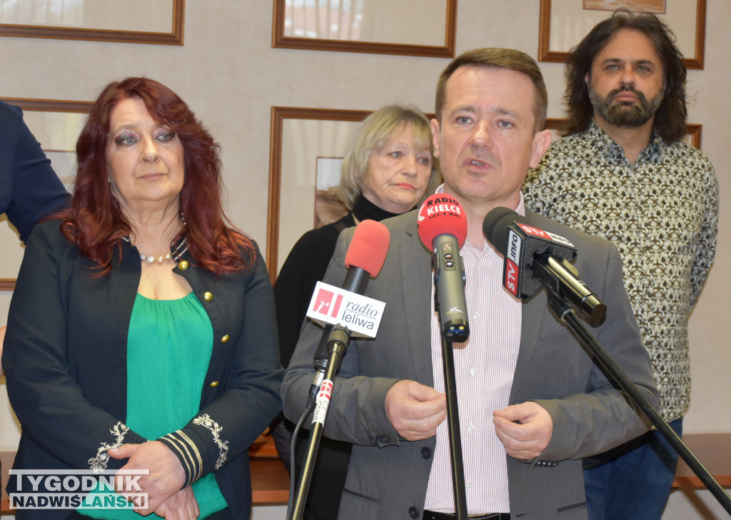 Konferencja prasowa Pawła Żerebca i jego komitetu