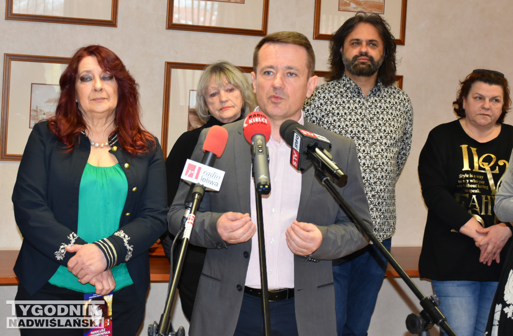 Konferencja prasowa Pawła Żerebca i jego komitetu