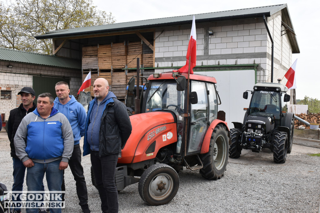 Protest rolników w powiecie sandomierskim 27.04