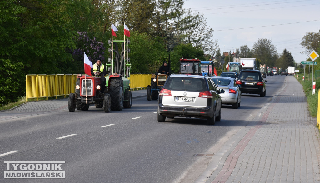 Protest rolników w powiecie sandomierskim 27.04