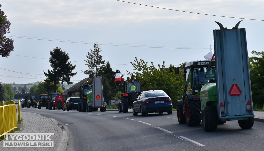 Protest rolników w powiecie sandomierskim 27.04