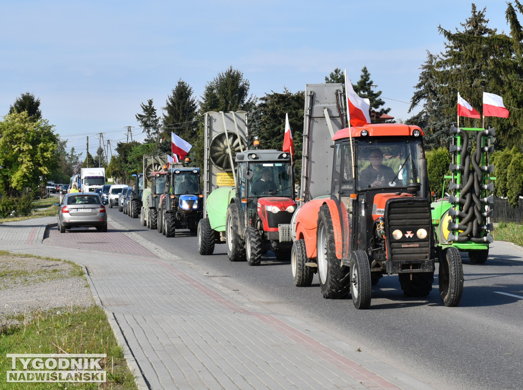 Protest rolników w powiecie sandomierskim 27.04