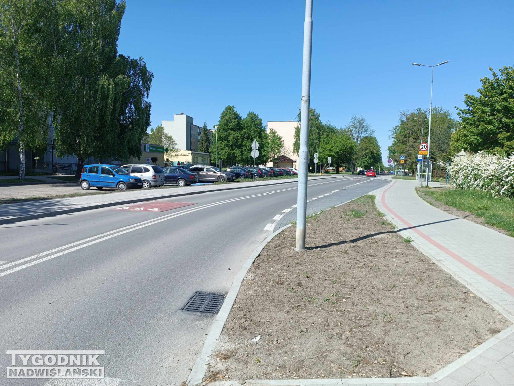 Progi zwalniające przy SP 10 w Tarnobrzegu