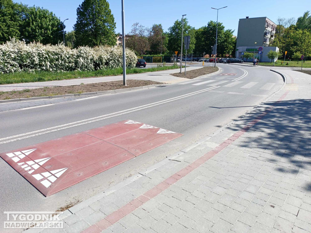 Progi zwalniające przy SP 10 w Tarnobrzegu