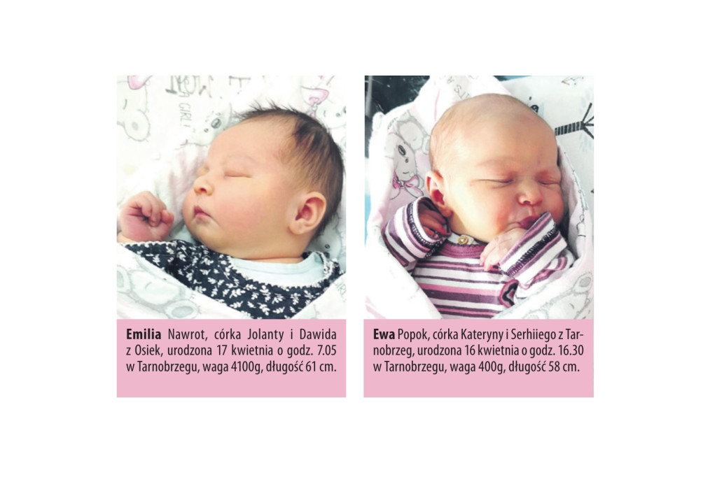Zdjęcia dzieci urodzonych w naszych szpitalach