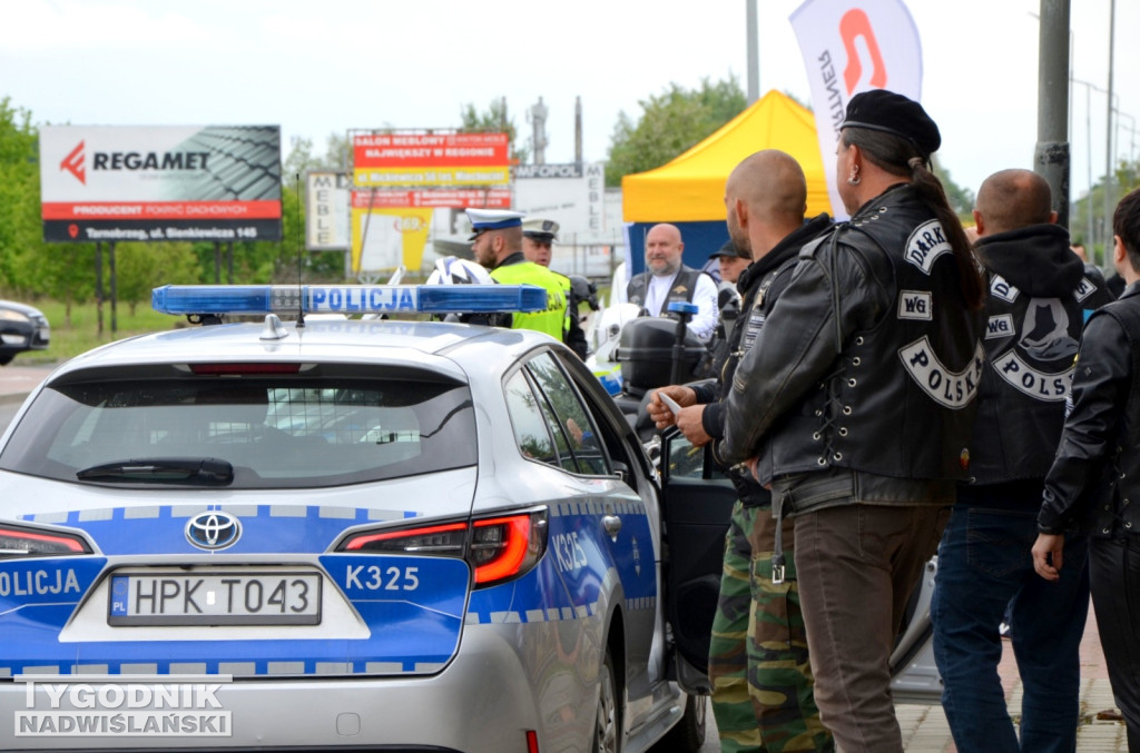 Akcja motocyklistów i policji w Tarnobrzegu