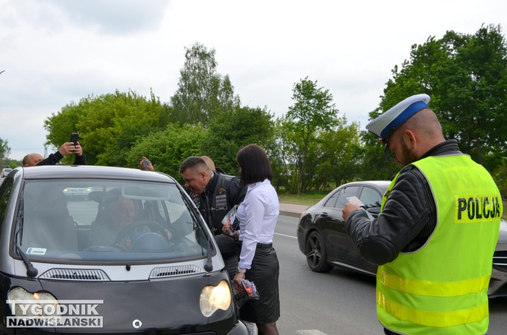 Akcja motocyklistów i policji w Tarnobrzegu