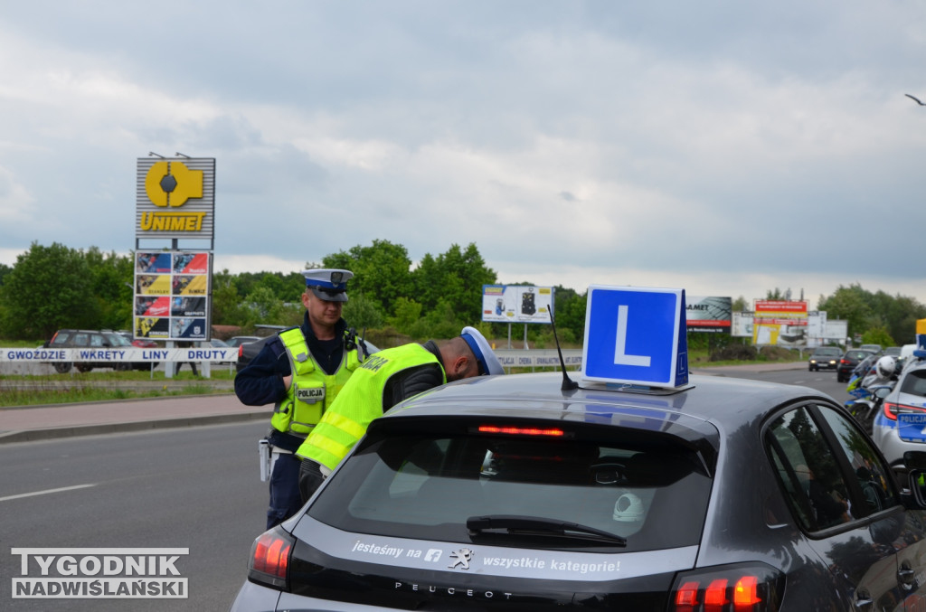 Akcja motocyklistów i policji w Tarnobrzegu