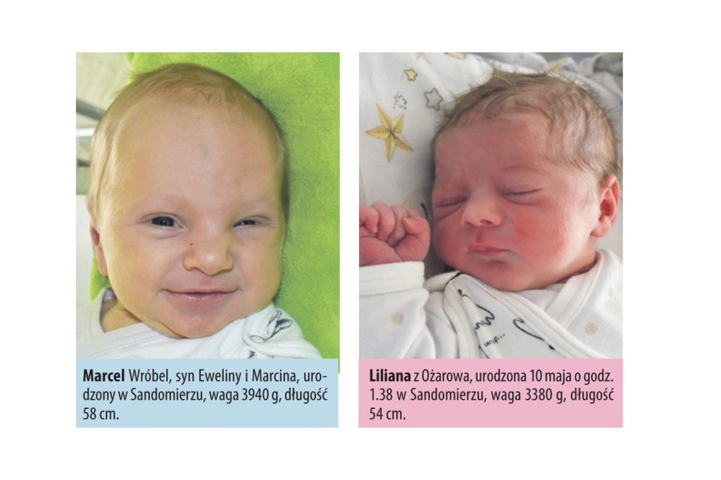 Zdjęcia dzieci urodzonych w naszych szpitalach