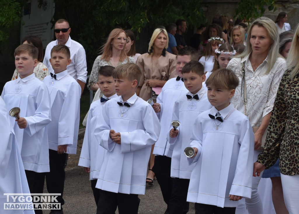 Procesja Bożego Ciała w Goźlicach w gm. Klimontów