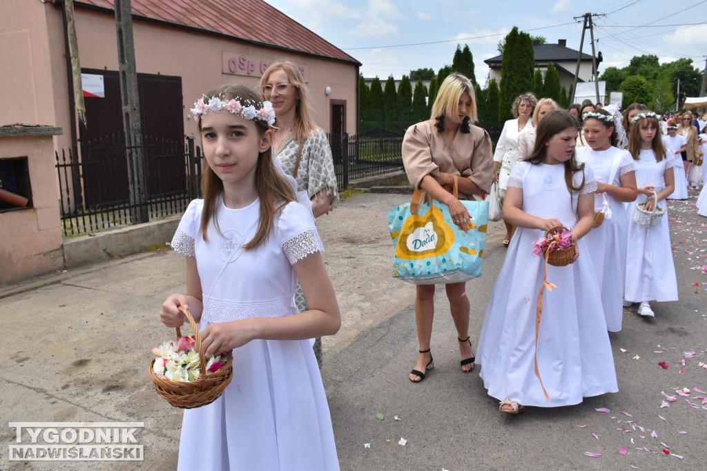 Procesja Bożego Ciała w Goźlicach w gm. Klimontów