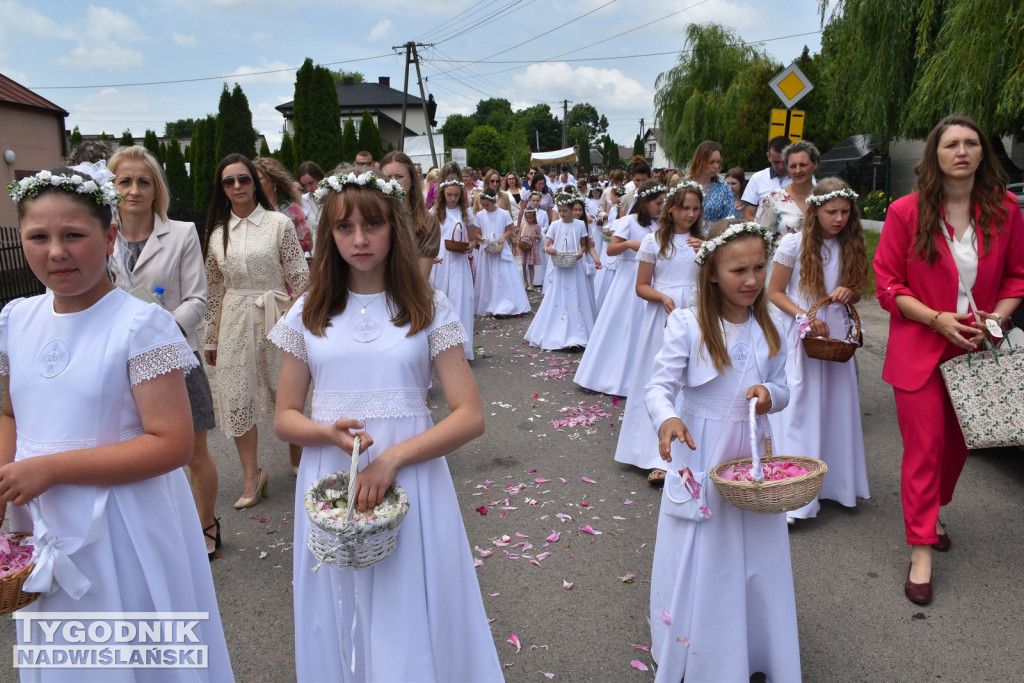 Procesja Bożego Ciała w Goźlicach w gm. Klimontów