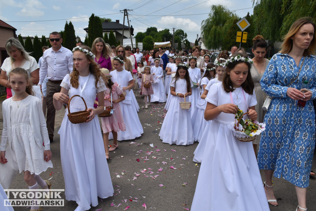 Procesja Bożego Ciała w Goźlicach w gm. Klimontów